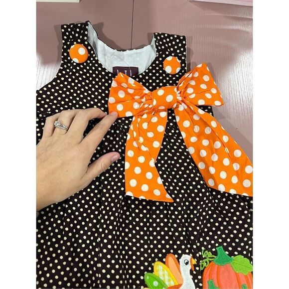 Lil Cactus Thanksgiving Dress 2T - Picture 2 of 5